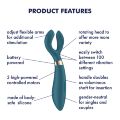 Вибратор для пар Satisfyer Endless Fun Battery Series, три мотора, многофункциональный