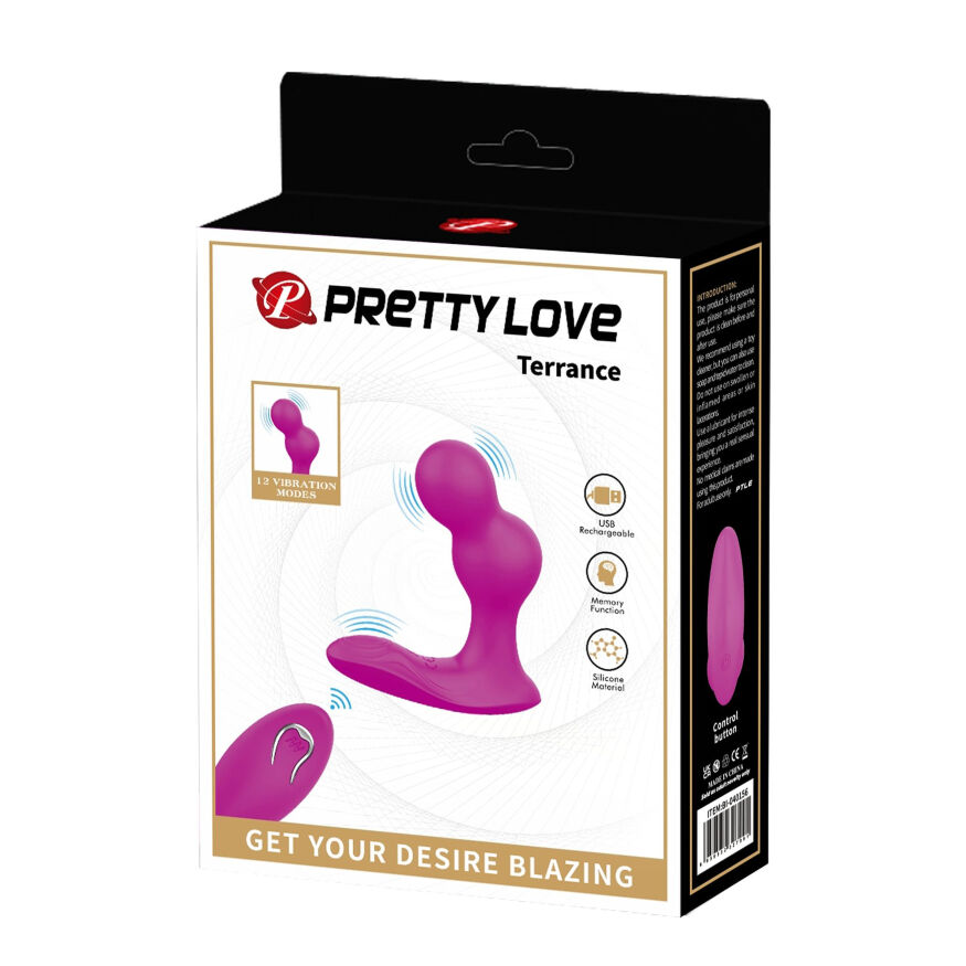 Вибромассажер простаты с функцией памяти Pretty Love - Terrance, BI-040156W