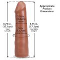Фаллоимитатор со съемной присоской Doc Johnson The Realistic Cock ULTRASKYN - 7 Inch Caramel