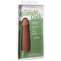Фаллоимитатор со съемной присоской Doc Johnson The Realistic Cock ULTRASKYN - 7 Inch Caramel