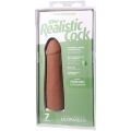 Фаллоимитатор со съемной присоской Doc Johnson The Realistic Cock ULTRASKYN - 7 Inch Caramel