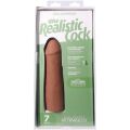 Фаллоимитатор со съемной присоской Doc Johnson The Realistic Cock ULTRASKYN - 7 Inch Caramel