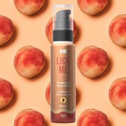 Съедобный гель со вкусом персика Intt Lick Me Peach и согревающим эффектом, 50 мл