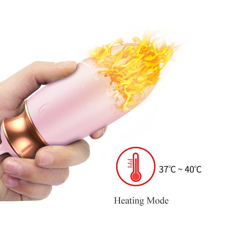 Виброяйцо с подогревом и пультом ДУ - Vibrating Silicone Love EGG USB, BS6300037