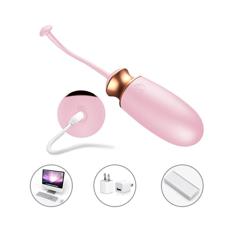 Виброяйцо с подогревом и пультом ДУ - Vibrating Silicone Love EGG USB, BS6300037