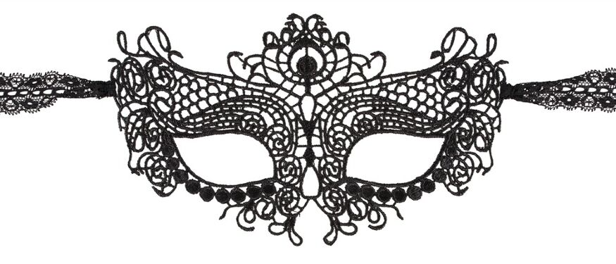 Маска на очі - 2480298 Cottelli Collection Mask Black