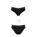 Трусики-слипы из хлопка с эластаном PS004 PANTIES black M - Passion
