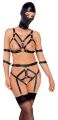 Боді з маскою - 2480492 Bad Kitty Strap+Mask Set, black - XS