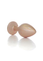 Анальна пробка - Jewellery Pearl Gold Plug Clear M