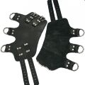 Поножі-манжети для підвісу за ноги Art of Sex  -  Leg Cuffs For Suspension, чорні, натуральна шкіра