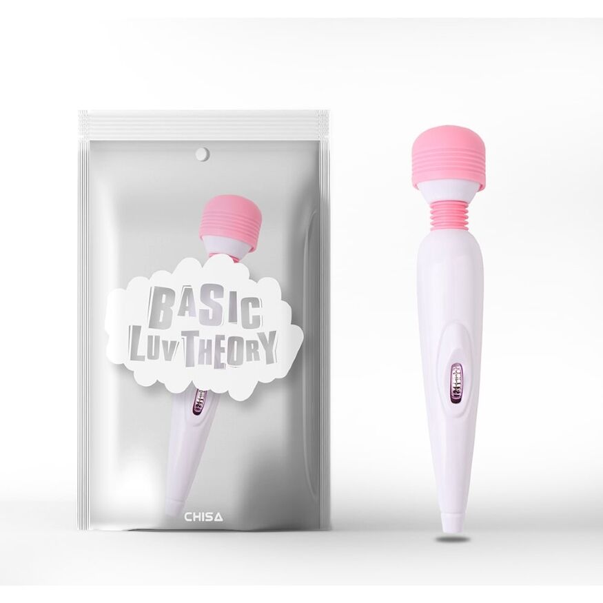 Вибратор микрофон Chisa Basic Luv Theory, бело-розовый
