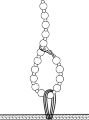 Комбинезон Noir Handmade F298 Libido, M, под латекс, кружевной верх, чокер, съемные бусы, доступ