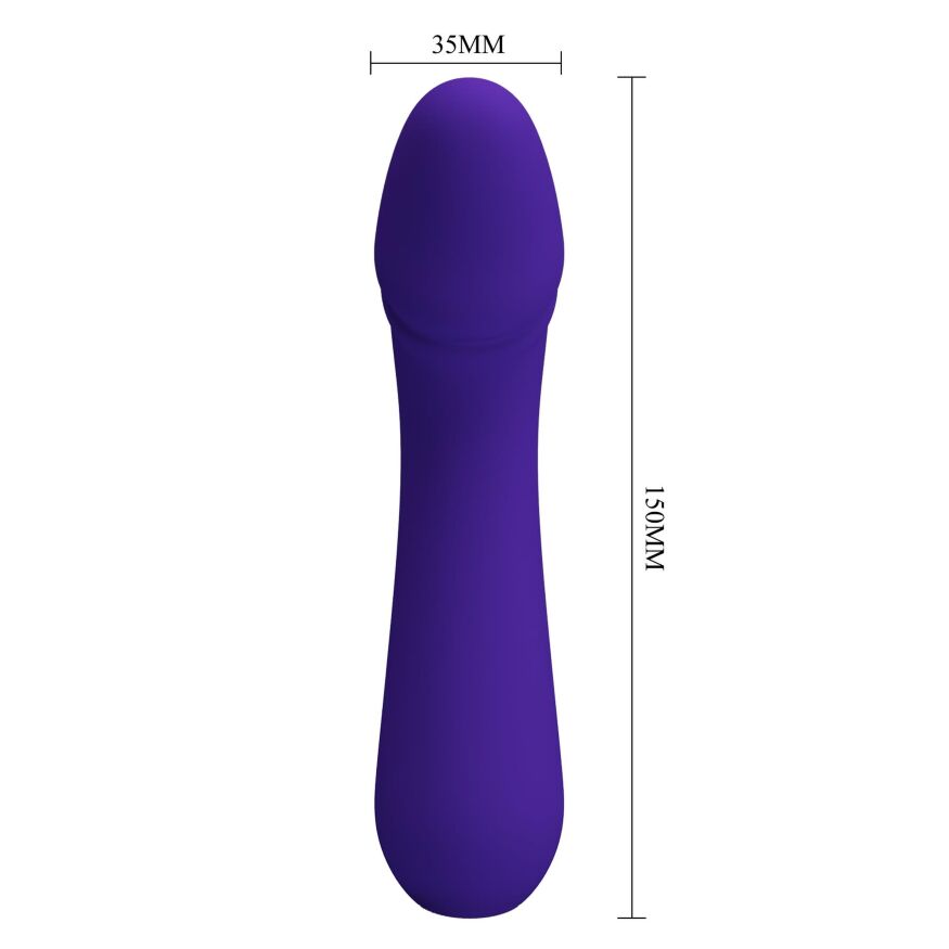 Вибромассажер для стимуляции точки G Pretty Love - Cetus Dark Purple, BI-014723-3