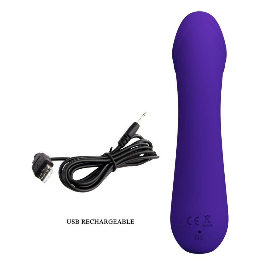 Вибромассажер для стимуляции точки G Pretty Love - Cetus Dark Purple, BI-014723-3