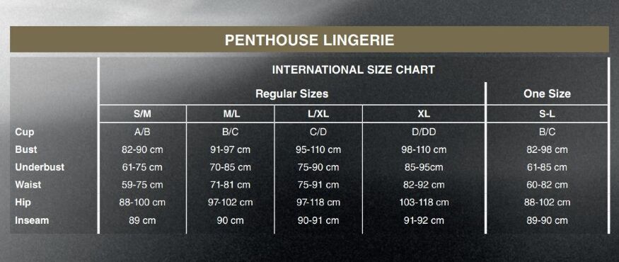 Боди Penthouse - Under my spell Black S-L