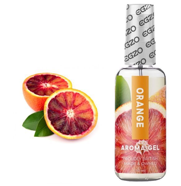 Съедобный гель-лубрикант EGZO AROMA GEL - Orange, 50 мл
