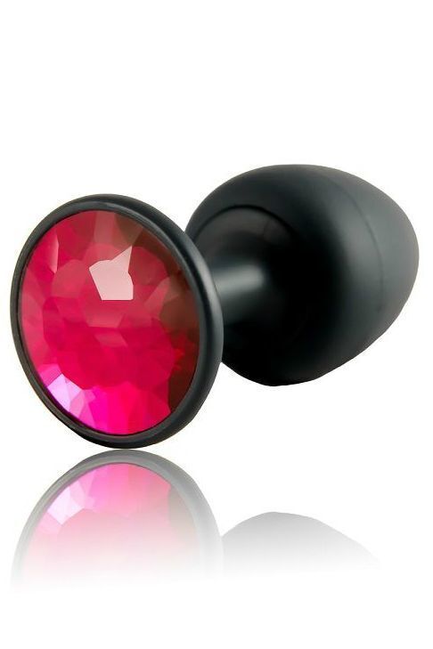 Анальная пробка Dorcel Geisha Plug Ruby L с шариком внутри, создает вибрации, макс. диаметр 4см (мятая упаковка!!!)