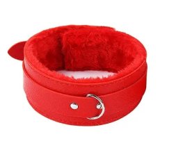 Нашийник з хутром SKN-C085, RED