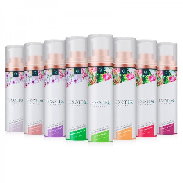 Массажное масло Exotiq Massage Oil Basil Citrus с ароматом Базилика и Цитрусов, 100 мл