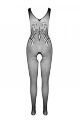 Бодистокинг с крыльями Passion BS098 One Size, black, средняя сетка, открытый доступ
