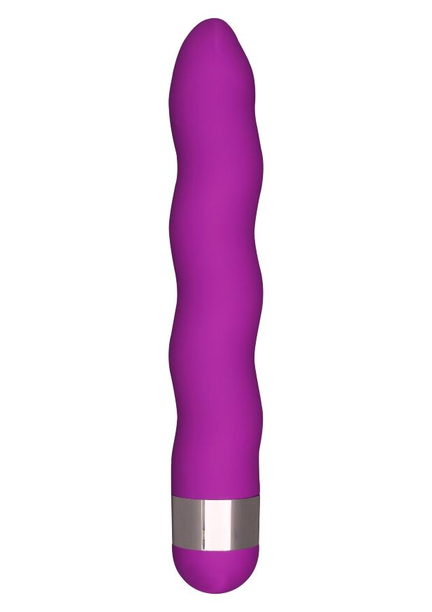 Вібратор багатошвидкісний Toy Joy Funky Wave Viberette хвилеподібної форми, колір фуксія