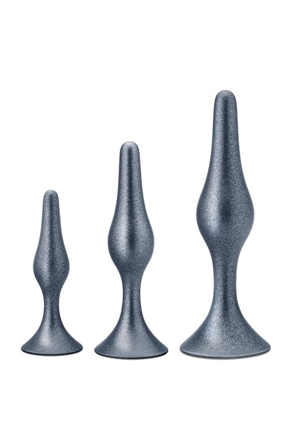 Набор анальных пробок серебряный ,ANAL ADVENTURES MATRIX GENESIS PLUG KIT
