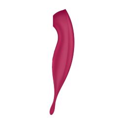 Вибратор с волновой стимуляцией Satisfyer Twirling Pro+ с приложением, красный