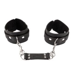 Наручники із натуральної шкіри Flirty Leather - Black, KC00020