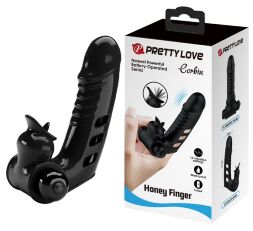 Клиторальный стимулятор на палец Pretty Love - Corbin Finger Black, BI-014859