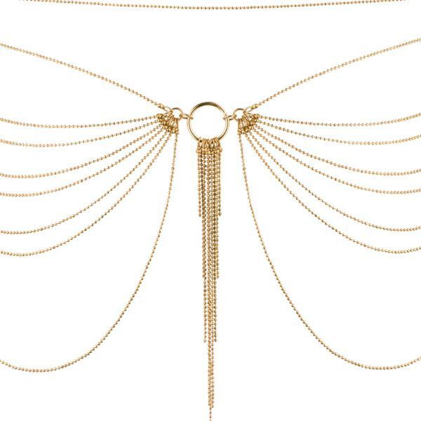 Цепочка трусики или лиф Bijoux Indiscrets MAGNIFIQUE Waist Chain - Gold, украшение на тело