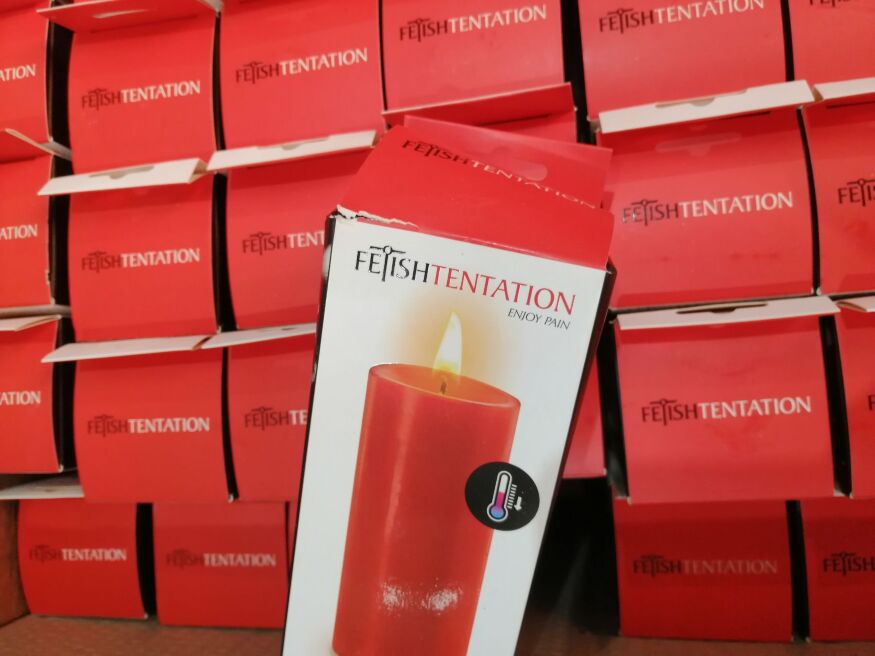 БДСМ cвеча низкотемпературная Fetish Tentation SM Low Temperature Candle Red (испорчена упаковка)