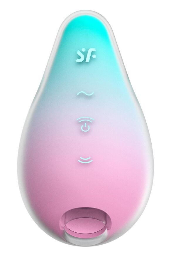 Вакуумний стимулятор із вібрацією Satisfyer Mermaid Vibes, м'ятно-рожевий