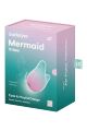 Вакуумний стимулятор із вібрацією Satisfyer Mermaid Vibes, м'ятно-рожевий