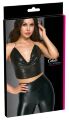 Неймовірно яскравий і стильний вкорочений топ 2450542 Cottelli Collection Metal Top - black {} S-L