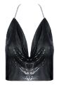Неймовірно яскравий і стильний вкорочений топ 2450542 Cottelli Collection Metal Top - black {} S-L