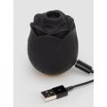 Клиторальный стимулятор в форме розы Fifty Shades of Grey Rose Clitoral Suction черного цвета
