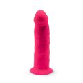 Фалоімітатор SilexD Henry Pink (MODEL 2 size 7.5in), двошаровий, силікон + Silexpan, діаметр 4,8 см