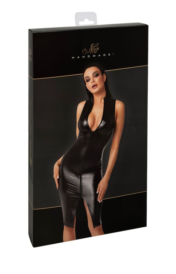 Платье Noir Handmade F337 Powerwetlook midi dress - XXL