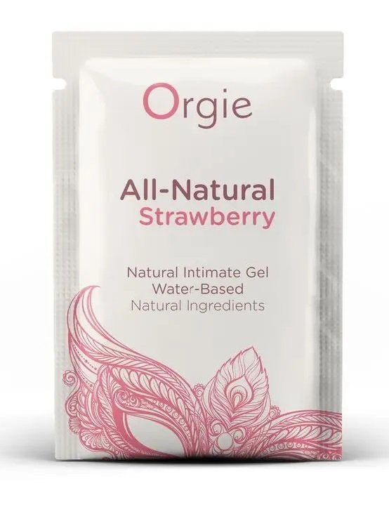Лубрикант на водной основе со вкусом клубники Orgie ALL-NATURAL STRAWBERRY, 2ml