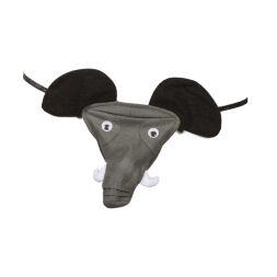 Мужские стринги Слон со звуком Elephant undies with elephant sound, black - one size