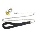 Металлическая анальная пробка Art of Sex Metal Anal Plug with Leash  size L с поводком