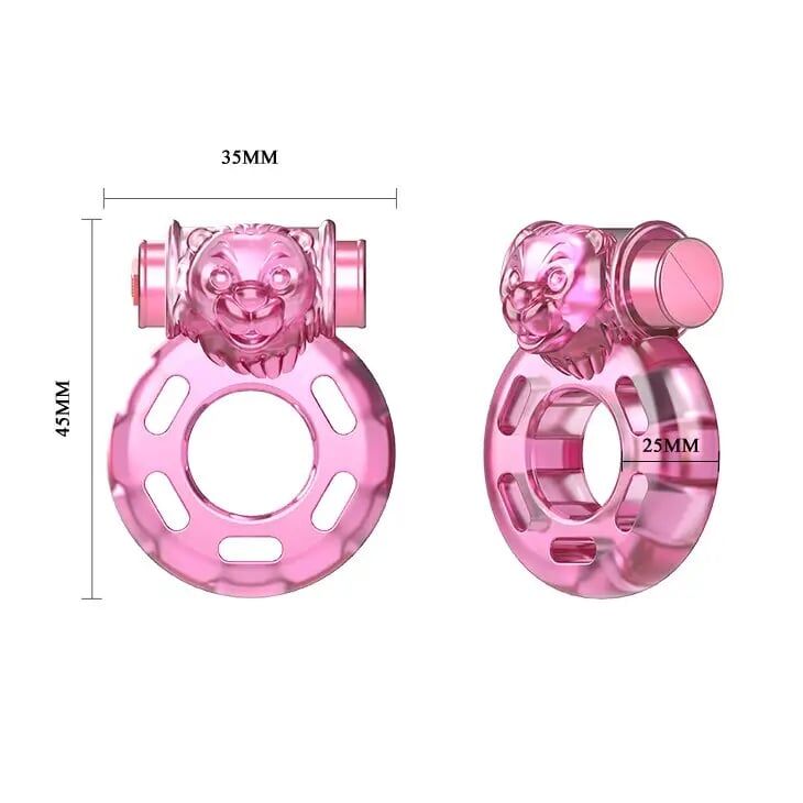 Кольцо с вибрацией и презервативом Vibrator &amp; condom, BI-010084