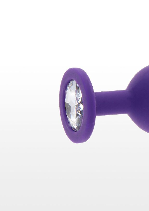 Анальная пробка с кристаллом Toy Joy Diamond Booty Jewel, фиолетовый, Large