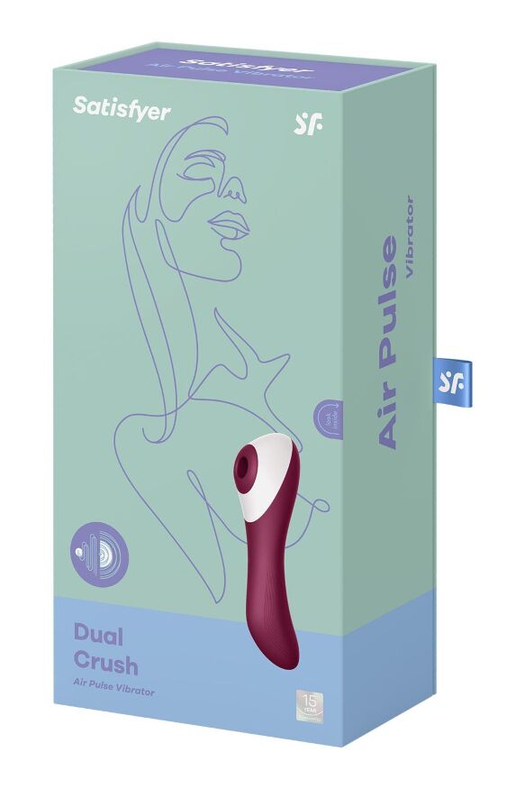 Вакуумний кліторальний стимулятор із вібрацією Satisfyer Dual Crush
