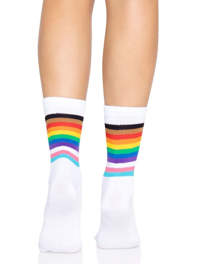 Leg Avenue - Pride crew socks Rainbow - Женские радужные носки