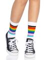 Leg Avenue - Pride crew socks Rainbow - Женские радужные носки
