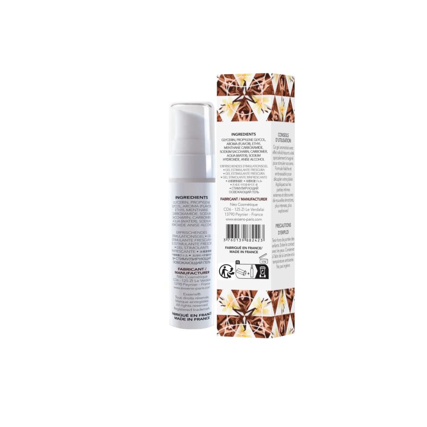 Распродажа!!! Стимулирующий гель EXSENS Kissable Hot Vanilla Espresso 15мл (срок 11.2026)
