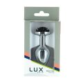 Металлическая анальная пробка Lux Active – Rose Anal Plug – Black