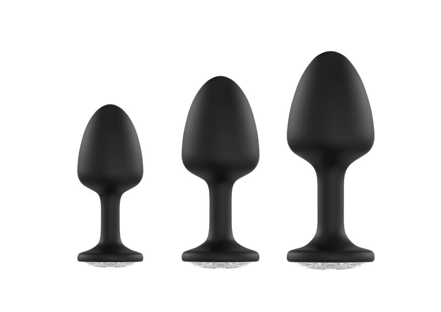 Анальная пробка Dorcel Geisha Plug Diamond M с шариком внутри (мятая упаковка)