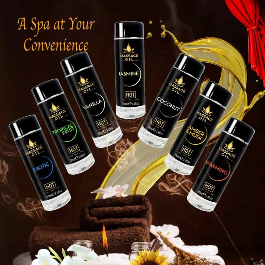 Массажное масло HOT Massage Oil Exotic с экзотическим ароматом, 100 мл